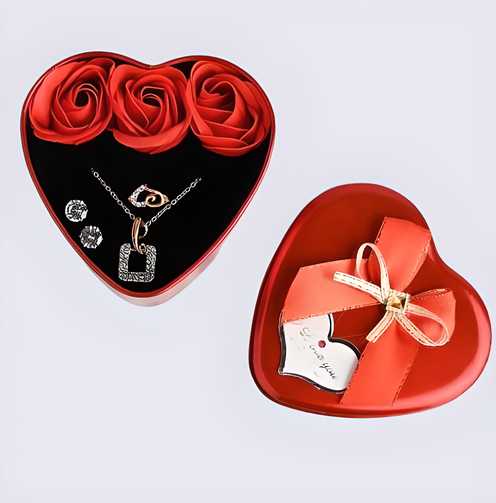 Sparkling Heart Jewelry Gift Box