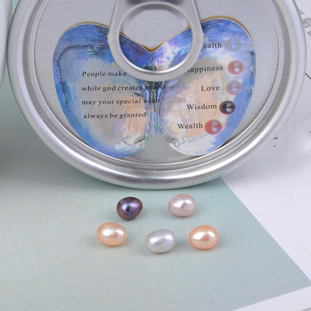 Water Shell Canned Oyster Ocean Love Real Pearl Necklace Set