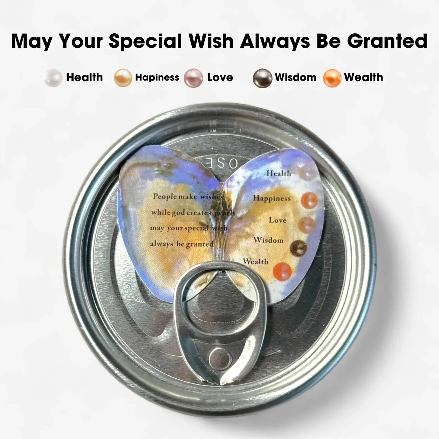 Water Shell Canned Oyster Ocean Love Real Pearl Necklace Set