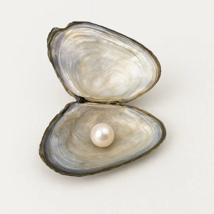 Water Shell Canned Oyster Ocean Love Real Pearl Necklace Set